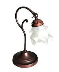 Tiffany Lampe Rose weiss