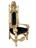 Thron Sessel Loewe gold schwarz