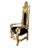 Barock Sessel Loewe gold schwarz