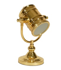 Banker Lampe, Tischlampe gold