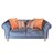 Chesterfield Sofa blau schwarz