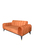 Sofa 2 Sitzer ocker braun