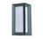 Wandlampe Aluminium Quader grau