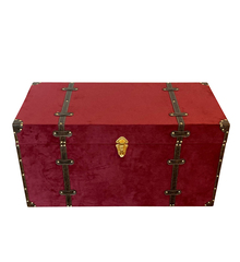 Truhe Sitztruhe rot bordeaux