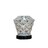 Kristall Akku Tischlampe 12 Glas USB