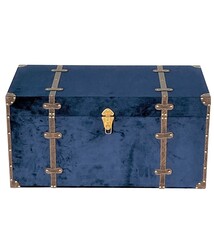 Truhe Beistelltisch blau dunkelblau