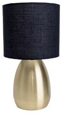 Tischlampe gold schwarz