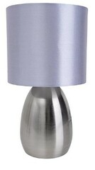 Tischlampe silber grau