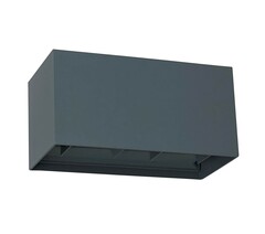 Wandleuchte IP65 Doppelwürfel anthrazit 20W 20cm