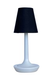 Akkuleuchte, Akku Tischlampe schwarz weiss