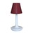 Akkuleuchte, Akku Tischlampe Lichtix weiss bordeaux