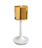 Tischleuchte weiss Gold glanz
