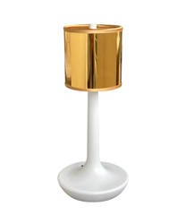 Tischleuchte weiss Gold glanz