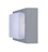 Wandleuchte Cube Aluminium Grau