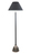 Stehlampe Alu 160 - 180 "gear wheel" schwarz