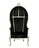 Barocksessel Canopy silber schwarz Samt