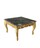 Beistelltisch gold/ Marmorplatte schwarz