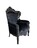 Barock Sessel schwarz Samt