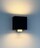 Sensorleuchte Würfel Cube schwarz