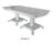 Louis Chic Esstisch Ausziehbar 220/280cm weiss