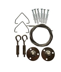Seilabhängung-Set für Balken- und Nassraumleuchte Quattro Trio
