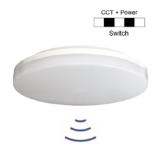 Sensorleuchte HF FlachLED Dual Trio 12/18/24W 3/4/6000K