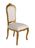 Liquidation! Louis XV Cube Stuhl gold/weiss Mahagoni