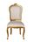Liquidation! Louis XV Cube Stuhl gold/weiss Mahagoni
