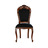Kings Louis XV Barockstuhl braun/schwarz