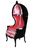 Barock Sessel Canopy schwarz pink