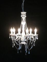 Kristall Lampe weiss