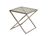 Beistelltisch X Glas silber