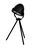 Tischlampe Tripod Mond schwarz