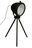 Tischlampe Mond schwarz