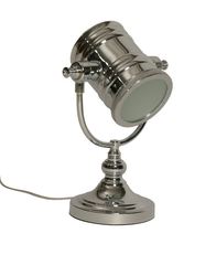 Bankerlampe Tischlampe, Spot Chrom