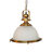 Deckenleuchte Industrie weiss gold Deckenlampe