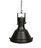 Imposante Pendelleuchte 50 schwarz LIQUIDATION