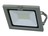 LED Strahler alu grau