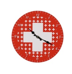 Wanduhr Schweizerkreuz LIQUIDATION
