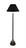 Stehlampe Aluminium schwarz