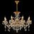 Kristall Lampe Kronleuchter gold